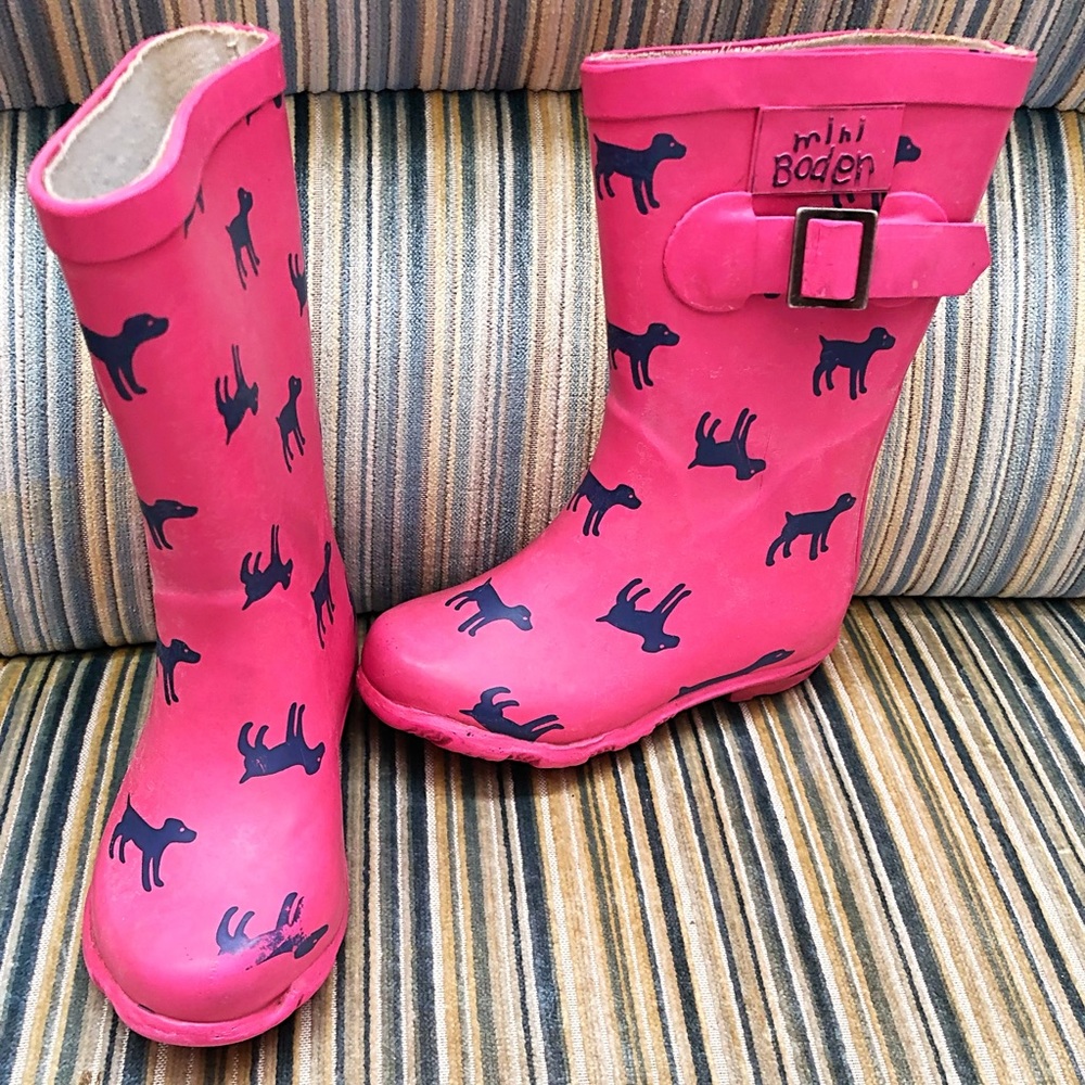 Mini Boden Kids Toddlers Wellies Rain Boots 8/26
